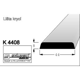 lišta K4408 nastav.smrk 2000 mm