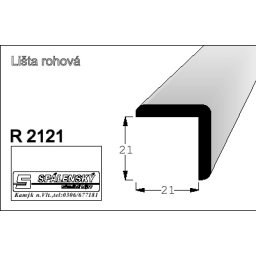 lišta R2121 nastav.smrk 2000 mm
