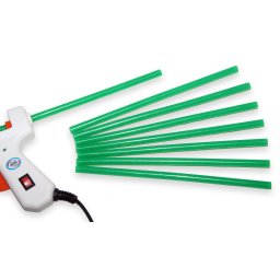 Tyčinka do tavné pistole zelená průměr 7,5 mm 110ks(1kg)