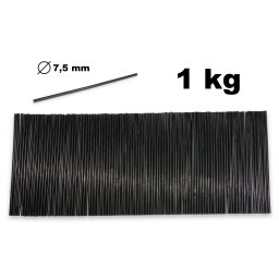 Náplně tavné černé do lepící pistole průměr 7,5mm 1kg