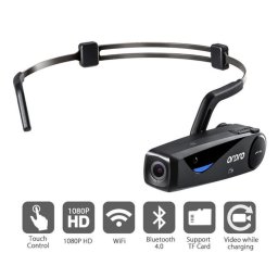 Kamera na hlavu s bluetooth připojením přes mobil - FULL HD + Wifi (prohlížení přes app)