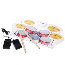 Elektronické bubny - silikonová podložka set s 9 bubny