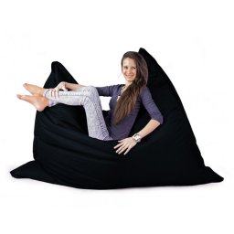CrazyShop sedací vak STANDARD 144×180 cm, černá