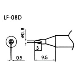 Hrot pro bezolovnaté pájky LF-08D