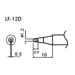 Hrot pro bezolovnaté pájky LF-12D