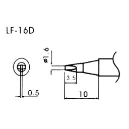Hrot pro bezolovnaté pájky LF-16D
