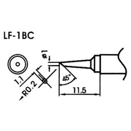 Hrot pro bezolovnaté pájky LF-1BC