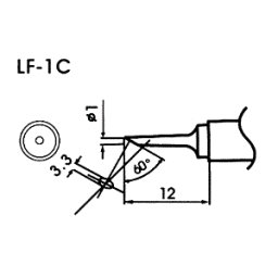 Hrot pro bezolovnaté pájky LF-1C
