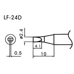 Hrot pro bezolovnaté pájky LF-24D
