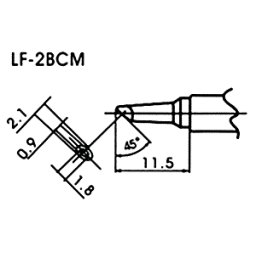 Hrot pro bezolovnaté pájky LF-2BCM minivlna