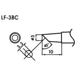 Hrot pro bezolovnaté pájky LF-3BC