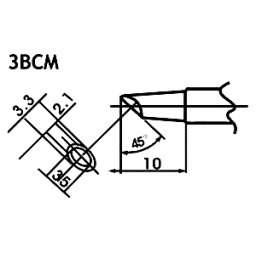 Hrot pro bezolovnaté pájky LF-3BCM minivlna