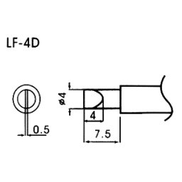Hrot pro bezolovnaté pájky LF-4D