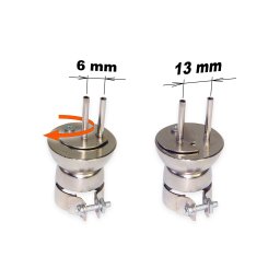 Horkovzdušná tryska dvojitá nastavitelná 2x3 mm, rozteč 6-13 mm typ 1325