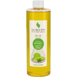 Aromatický masážní olej, Limetka - Máta, 500 ml s dávkovačem