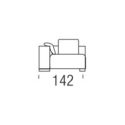 Beltá / Frajumar designové sedačky Suit 142cm open