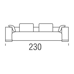 Beltá / Frajumar designové sedačky Suit 230cm