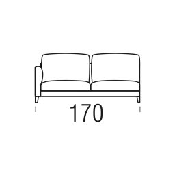 Beltá / Frajumar designové sedačky Slim 170cm open