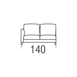 Beltá / Frajumar designové sedačky Slim 140cm open