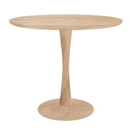 Ethnicraft designové jídelní stoly Torsion Dinning Table (průměr 90 cm)