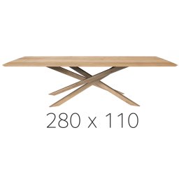 Ethnicraft jídelní stoly Mikado Dining Table (280 x 76 x 110 cm)