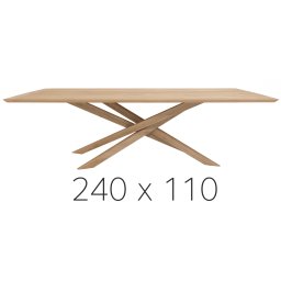 Ethnicraft jídelní stoly Mikado Dining Table (240 x 76 x 110 cm)
