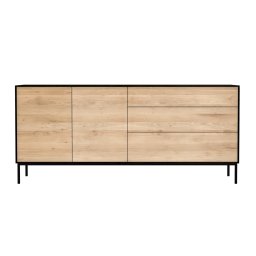 Ethnicraft designové komody Blackbird - 2 doors/ 3 drawers