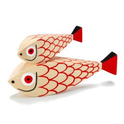 Vitra designové figurky Wooden Dolls Mother Fish & Child
