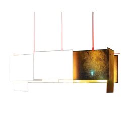 Ingo Maurer designová závěsná svítidla 24 Karat Blau M (rozšiřující díl pravý/levý)