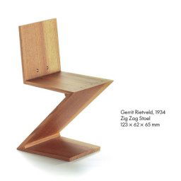 Vitra designové miniatury Zig Zag Stoel