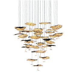 Catellani & Smith designová závěsná svítidla Gold Moon Chandelier