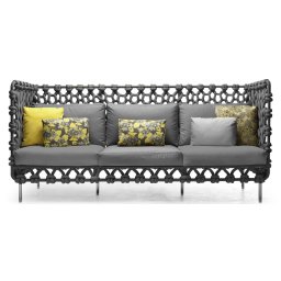 Kenneth Cobonpue designové zahradní sedačky Cabaret Sofa (high back, exteriér)