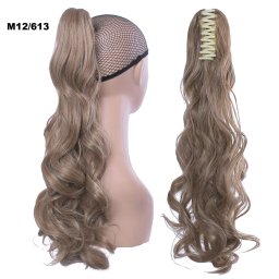 Girlshow Culík, cop na skřipci vlnitý 55 cm - M12/613 (mix karamelově hnědé a beach blond)