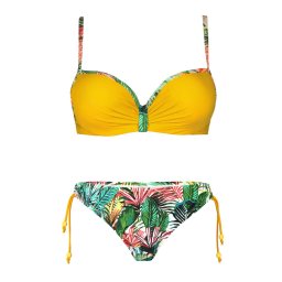 Agáta dvoudílné plavky vyztužené S1004 XL tmavě žlutá