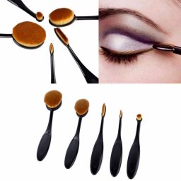 Sada oválnych štetcov na make-up 5ks
