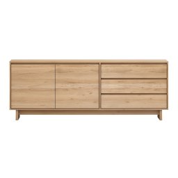 Ethnicraft designové komody Wave Sideboard - 2 doors / 3 drawers