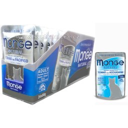 Monge Natural Cat MULTIPACK tuňák a ančovičky - kapsička 24x80 g