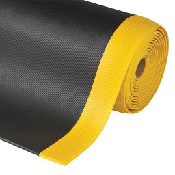 Černo-žlutá protiúnavová průmyslová rohož Gripper, Sof-Tred - 1830 x 122 x 1,27 cm