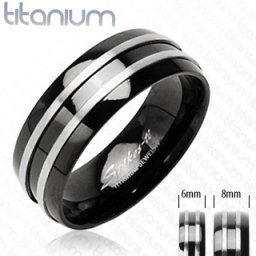 Titanové snubní prsteny PNT-0021