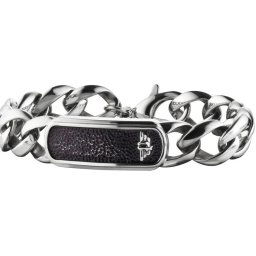 Náramek pánský z chirurgické oceli Police PJ25696BSS/01-S