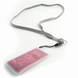LED červený přívěsek - programovatelný text na displeji
