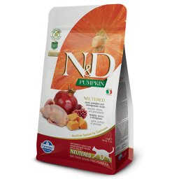 N&D Grain Free Cat PUMPKIN Neutered Quail Pomegranate 5 kg