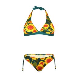 Sunflower dvojdílné dámské bikiny s měkkou výztuží S1052 L petrolejová