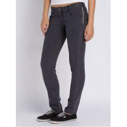 kalhoty dámské VANS - Skinny Ankle Denim - Charcoal - VNZSAE9