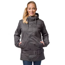 bunda dámská zimní HORSEFEATHERS - TRINITY - Anthracite - SW487A