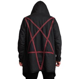 mikina (unisex) AMENOMEN - Pentagram - Red - Desire-013