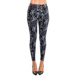 kalhoty dámské (leginy) TOO FAST - LEXY - COFFINS - WPTLX-T-COFF