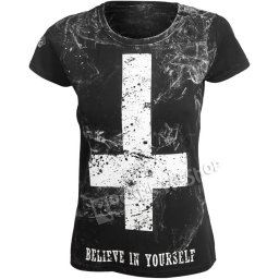 tričko dámské AMENOMEN - BELIEVE IN YOURSELF - OMEN003DA ALLPRINT WHITE