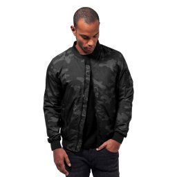 bunda pánská (bomber) URBAN CLASSICS - Light Camo - TB1617 - darkcamo
