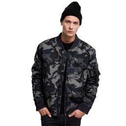 bunda pánská (bomber) URBAN CLASSICS - Vintage camo - TB1798-darkcamo